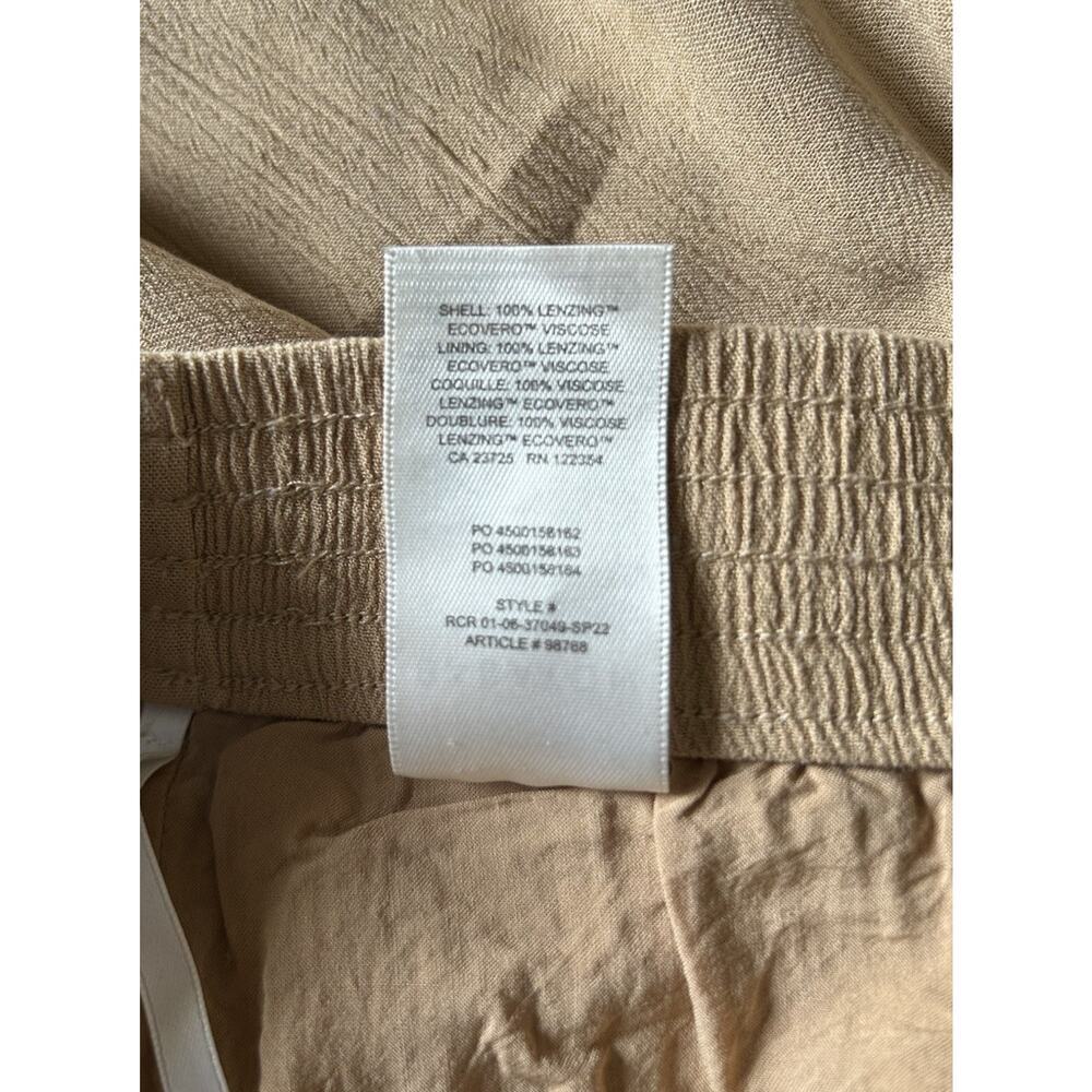 Babaton Viscose Wide Leg Pants Women's Size Small Beige Flowy Boho Minimalist - Picture 9 of 10
